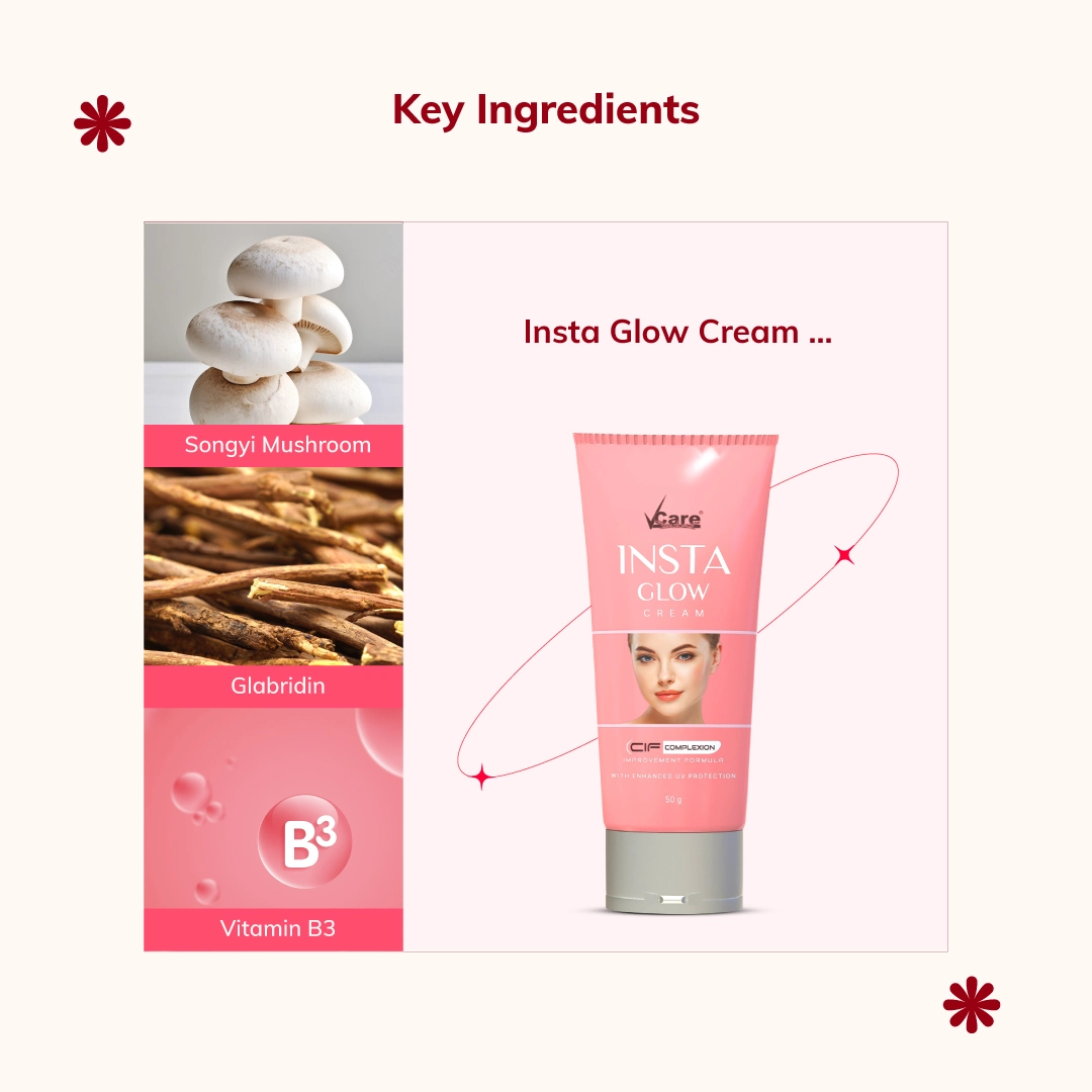 Insta Glow Cream with Insta Facial 3-in-1 for Radiant Skin